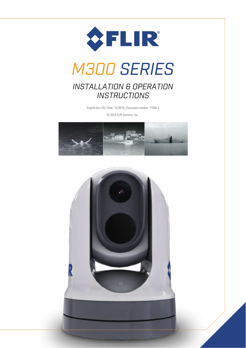 Page 1 de la notice Manuel utilisateur FLIR M332