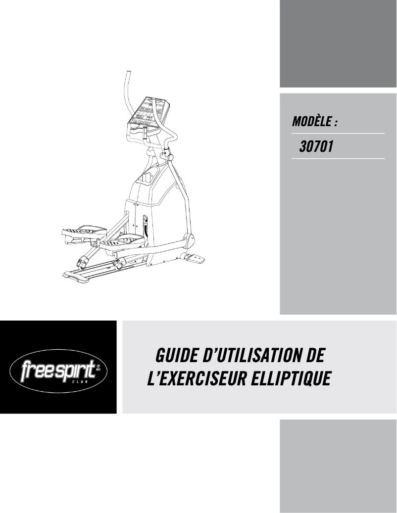 Page 1 de la notice Manuel utilisateur Horizon Fitness CSE3.6