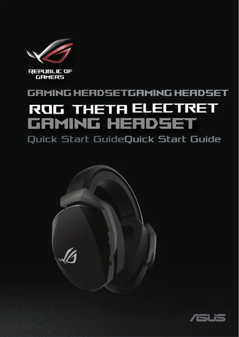 Page n°1 - Guide de démarrage rapide Asus ROG Theta Electret