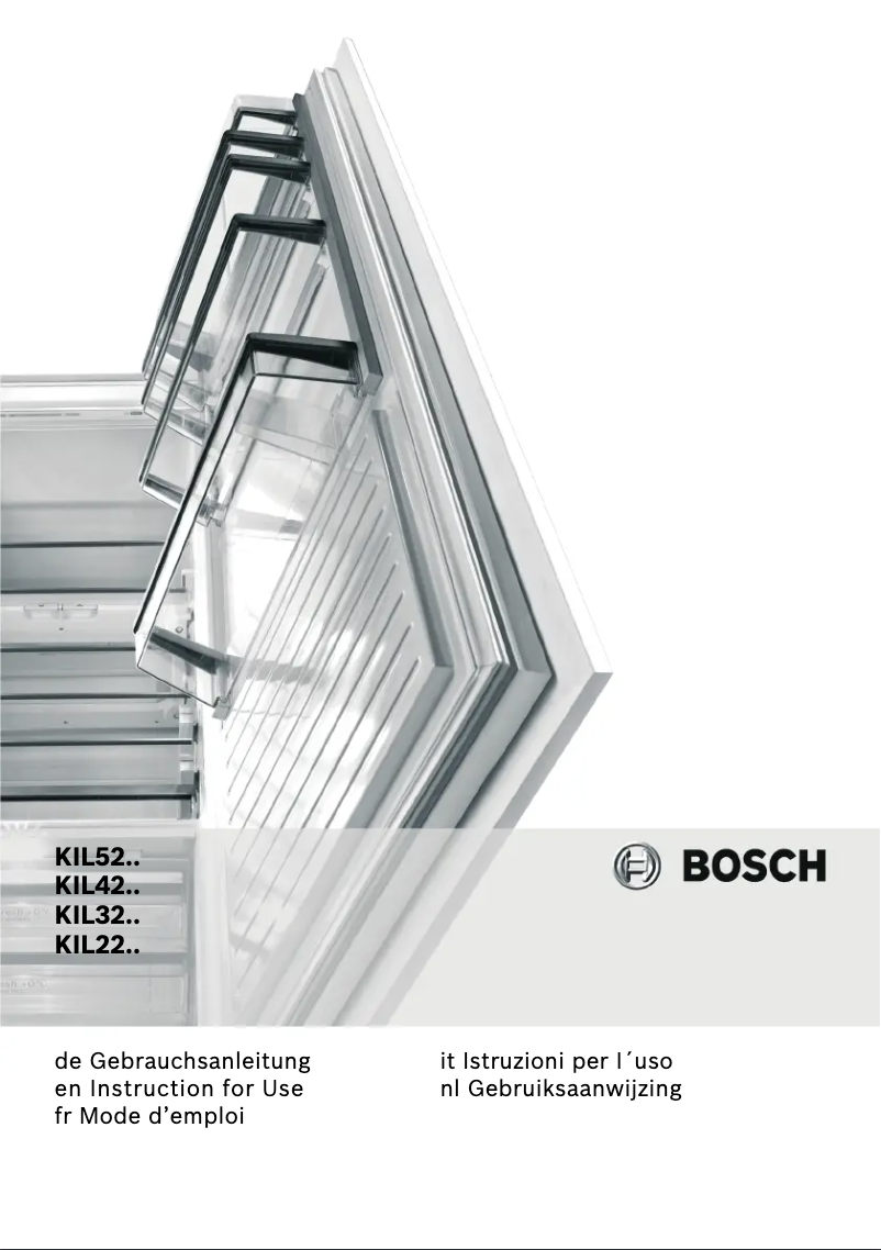 Page n°1 - Manuel utilisateur Bosch KIL42AD30