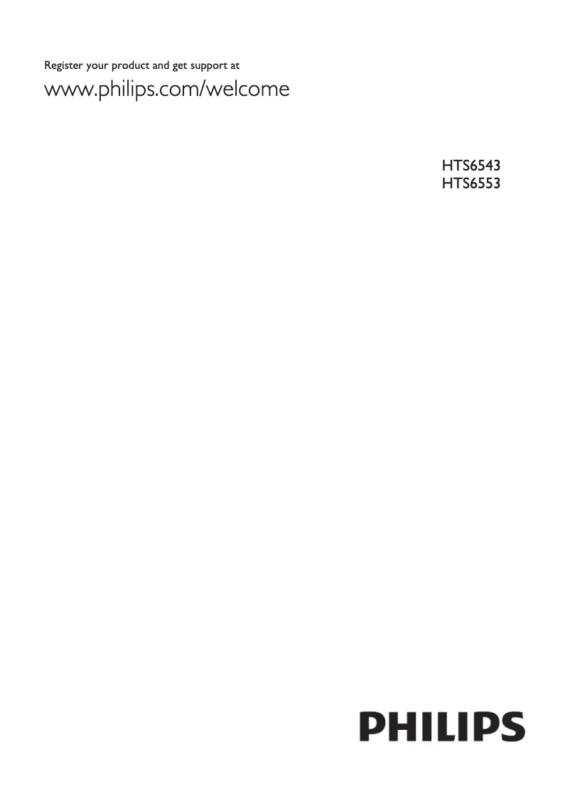 Page 1 de la notice Mode d'emploi Philips Immersive Sound HTS6543