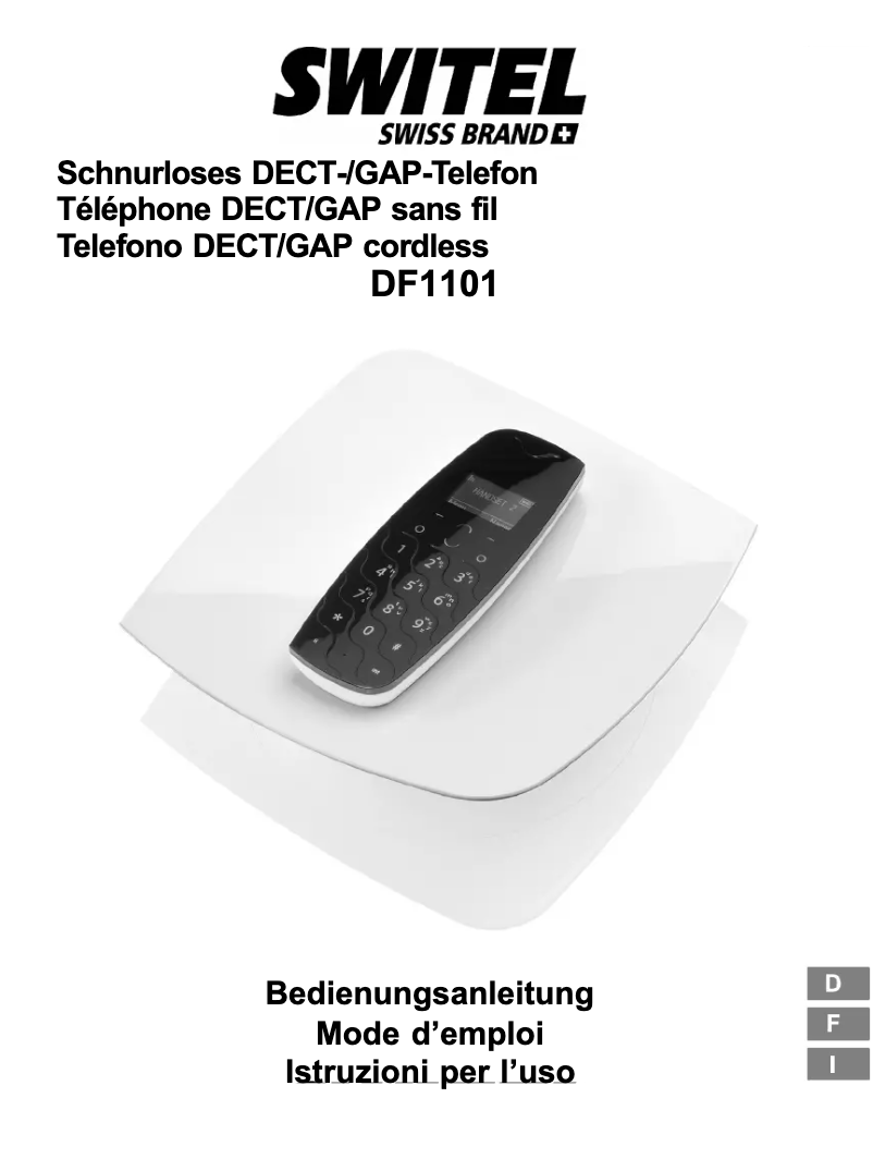 Página 1 del manual Manual de usuario Switel DF 1101