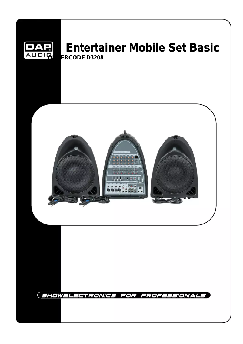 Page n°1 - Manuel utilisateur DAP-Audio Entertainmer Mobile Set Basic