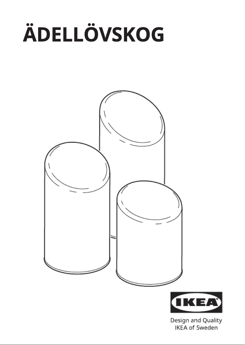 Page 1 de la notice Manuel utilisateur Ikea ÄDELLÖVSKOG 805.301.52