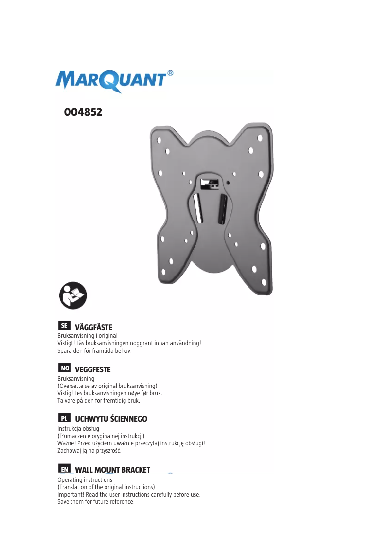 Página 1 del manual Manual de usuario Marquant 004-852