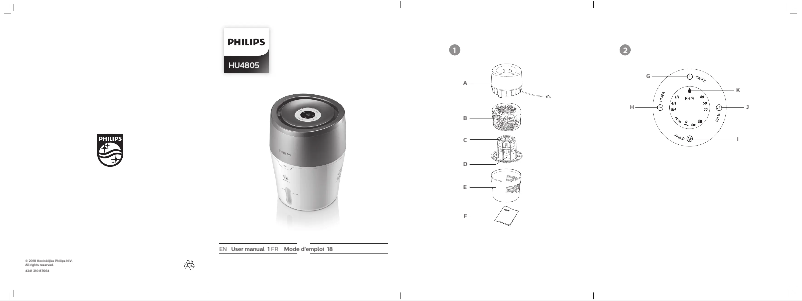 Page 1 of the manual User Manual Philips 2000 series HU4805