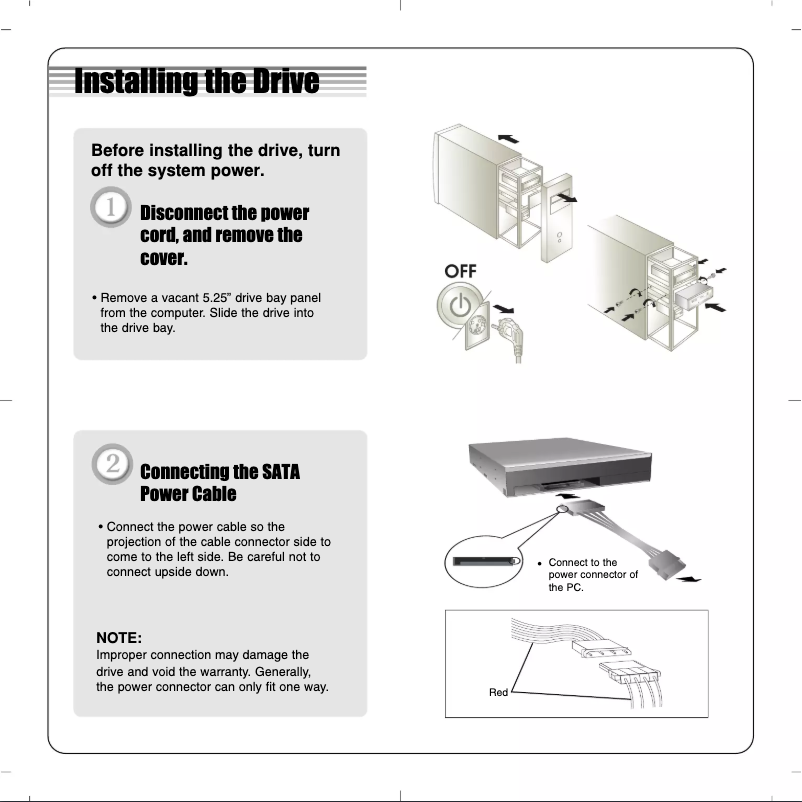 Page 1 de la notice Manuel utilisateur LG GH24