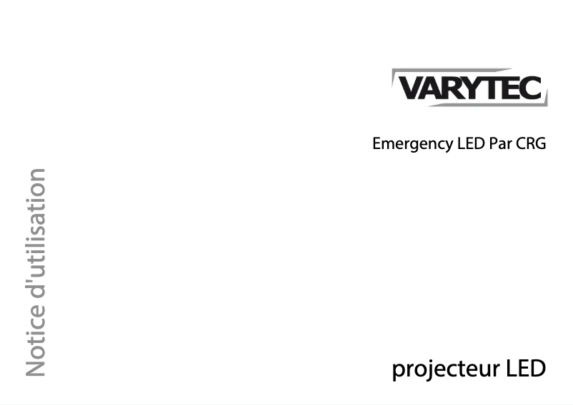 Page n°1 - Manuel utilisateur Varytec Emergency LED Par CRG