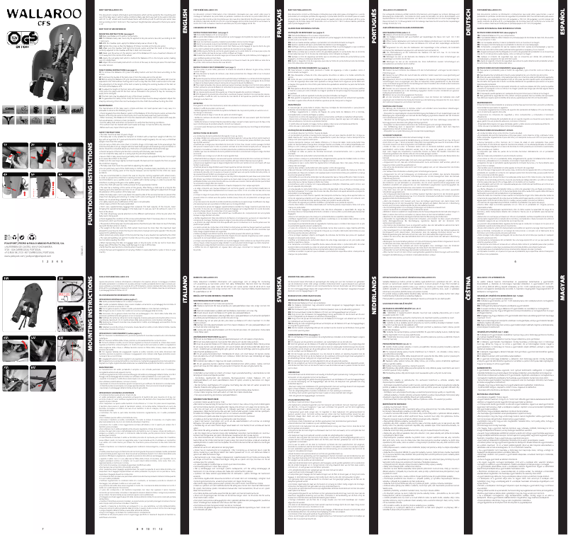 Page 1 de la notice Manuel utilisateur Polisport Wallaroo CFS