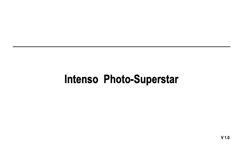 Page 1 de la notice Manuel utilisateur Intenso 7" PhotoSuperStar