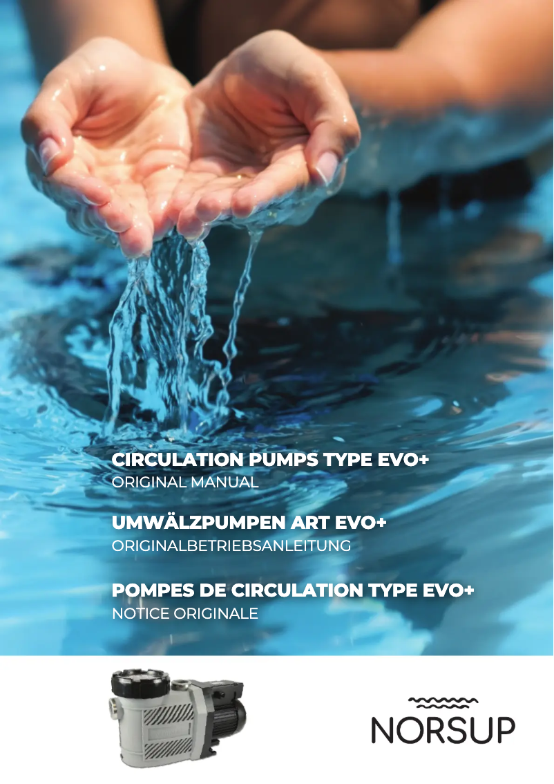 Page n°1 - Manuel utilisateur Norsup EVO+