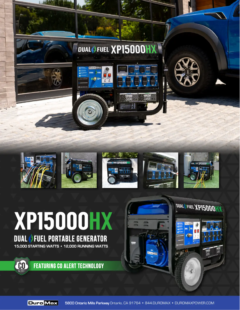 Page n°1 - Fiche technique DuroMax XP15000HX