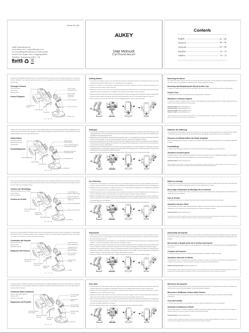 Image de la première page du manuel de l'appareil PA-Y11