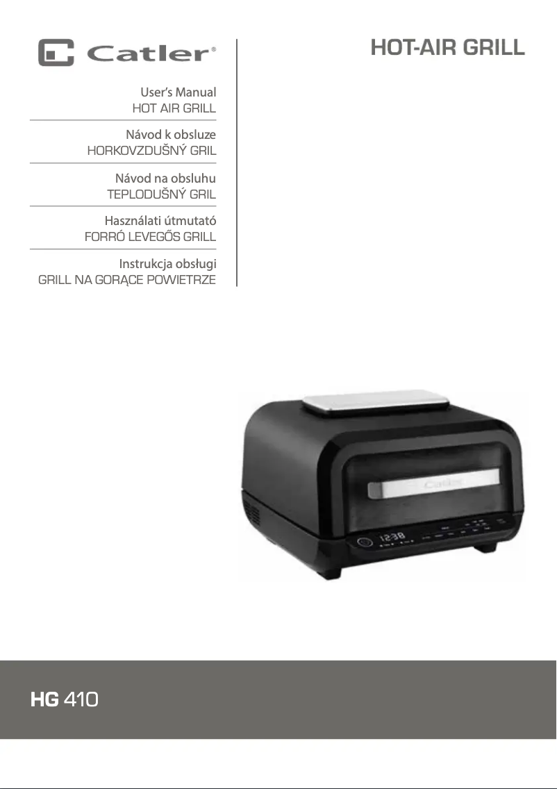 Image de la première page du manuel de l'appareil HG 410