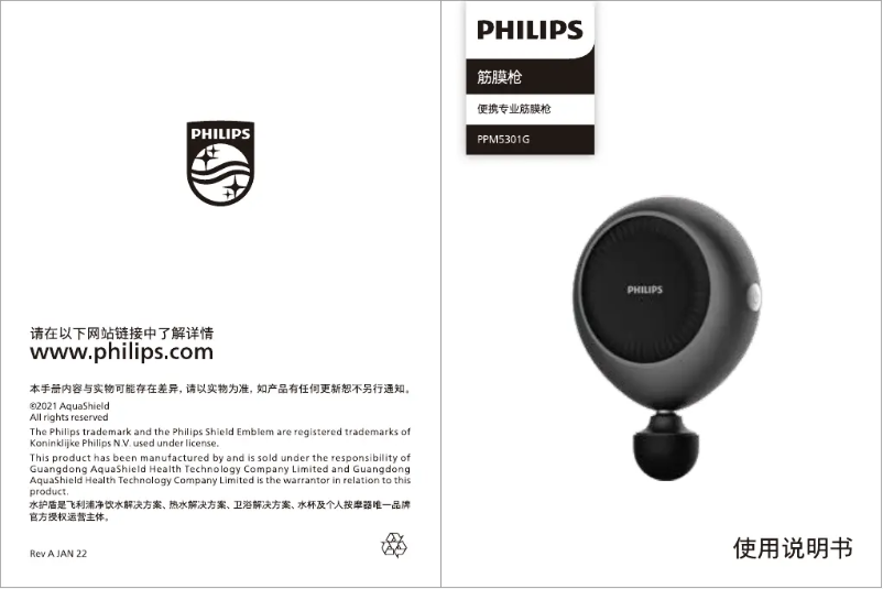 Page n°1 - Manuel utilisateur Philips PPM5301G