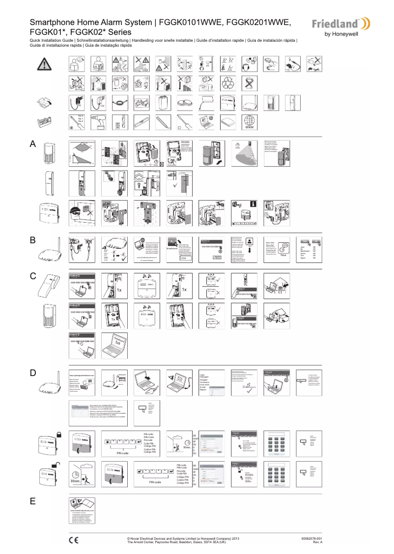Imagen de la primera página del manual del dispositivo FGGK0101WWE