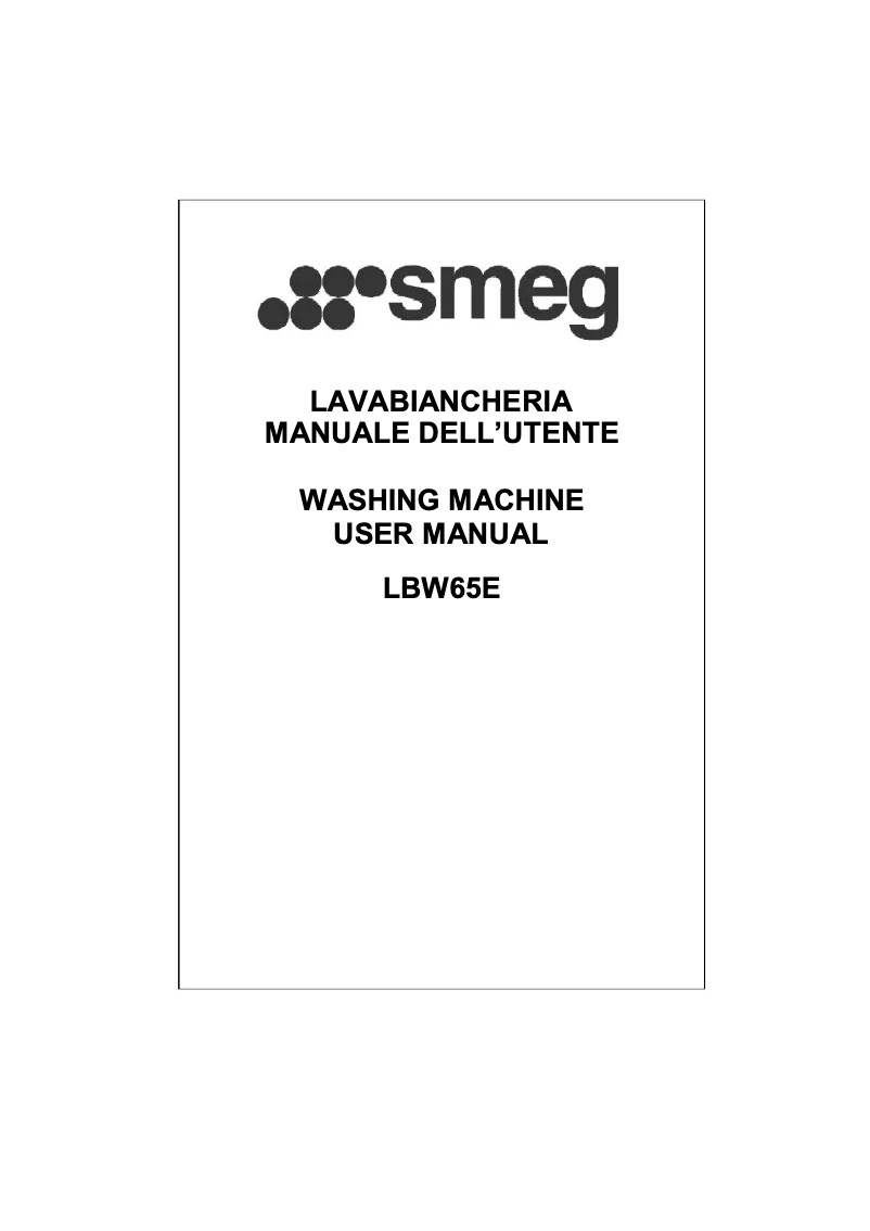Page n°1 - Manuel utilisateur Smeg LBW65E