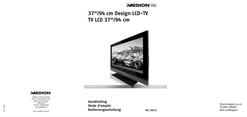 Image de la première page du manuel de l'appareil MD 30023