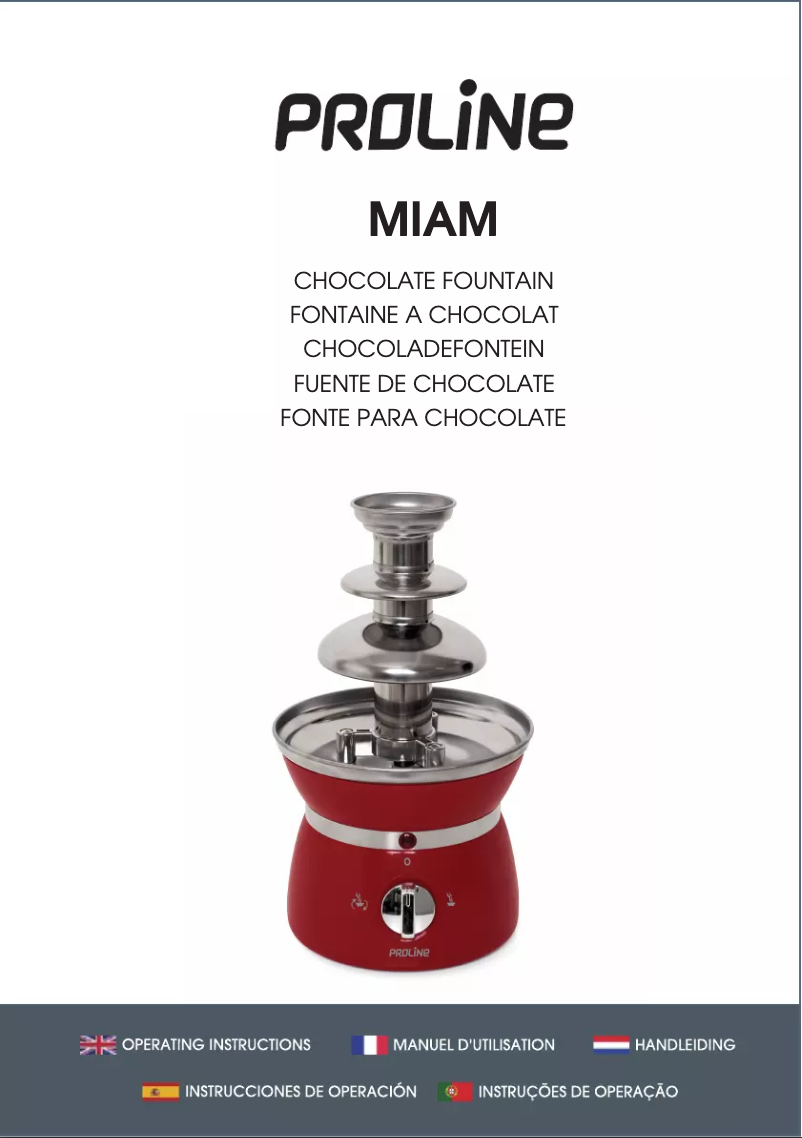 Page 1 de la notice Manuel utilisateur Proline MIAM