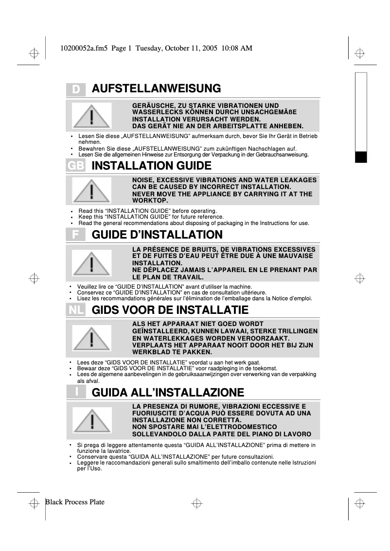 Image de la première page du manuel de l'appareil Amazone 1200