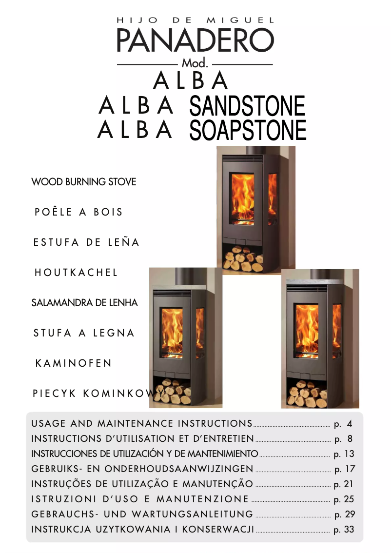 Page n°1 - Manuel utilisateur Panadero ALBA