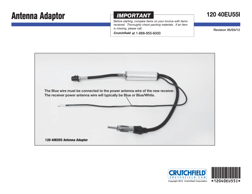 Image de la première page du manuel de l'appareil 40-EU55