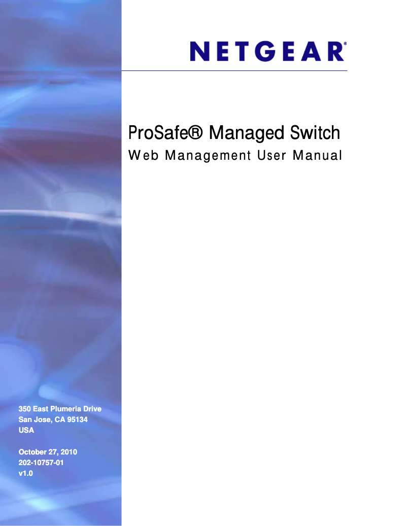 Page 1 de la notice Manuel utilisateur Netgear GSM7248v2