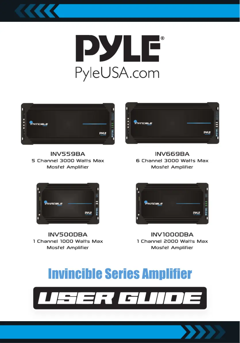 Page 1 de la notice Manuel utilisateur Pyle INV669BA