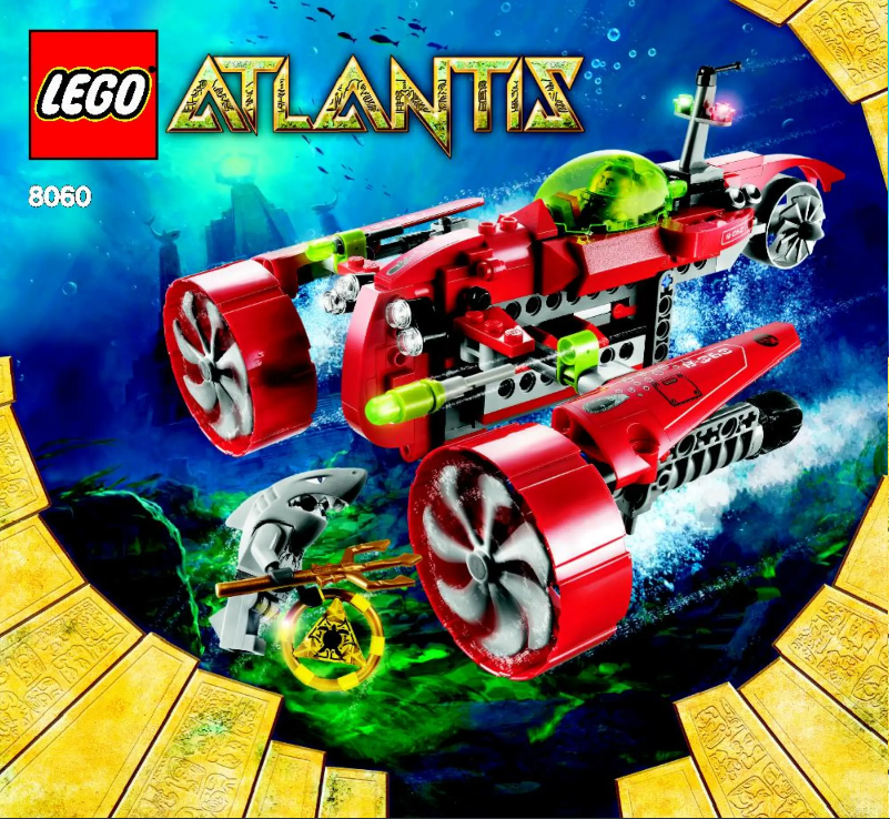 Page 1 de la notice Manuel utilisateur Lego Atlantis 8060