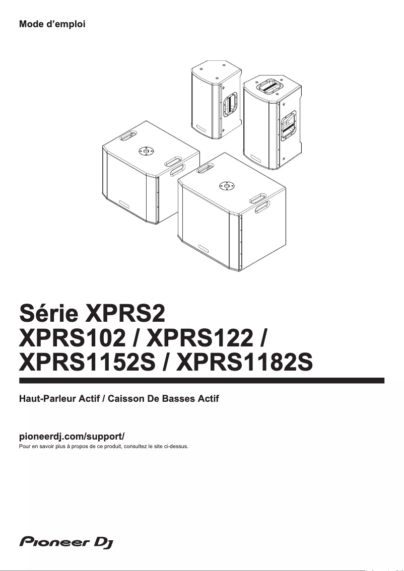 Page n°1 - Manuel utilisateur Pioneer XPRS1152S