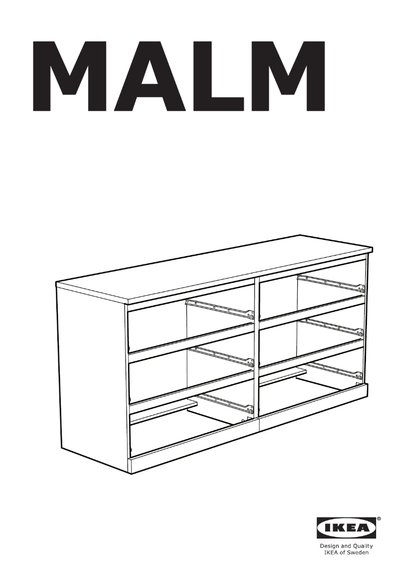 Page 1 de la notice Manuel utilisateur Ikea MALM 904.035.87