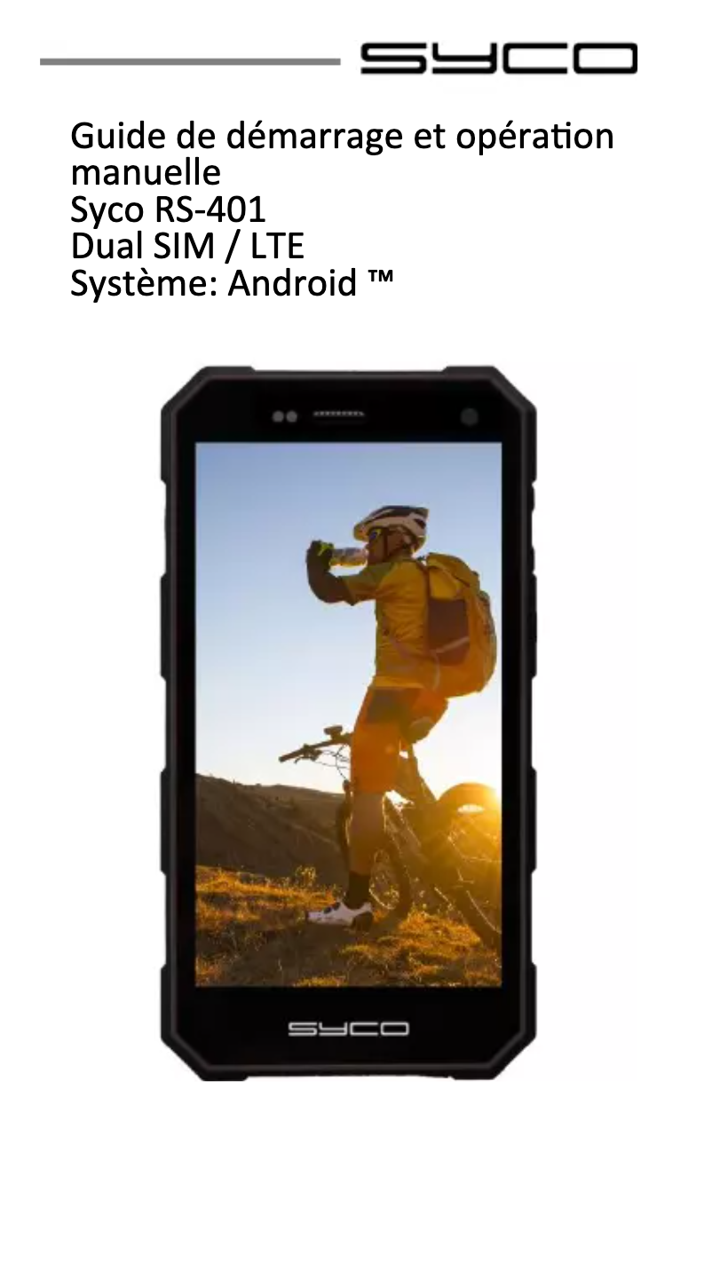 Page 1 de la notice Manuel utilisateur Syco RS-401