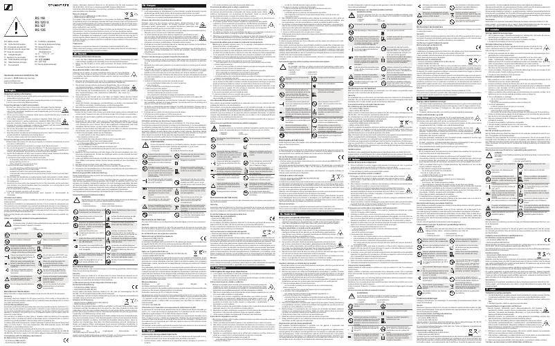 Page 1 de la notice Instructions de sécurité Sennheiser HDR-120