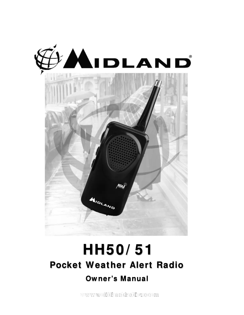 Page 1 de la notice Manuel utilisateur Midland HH50