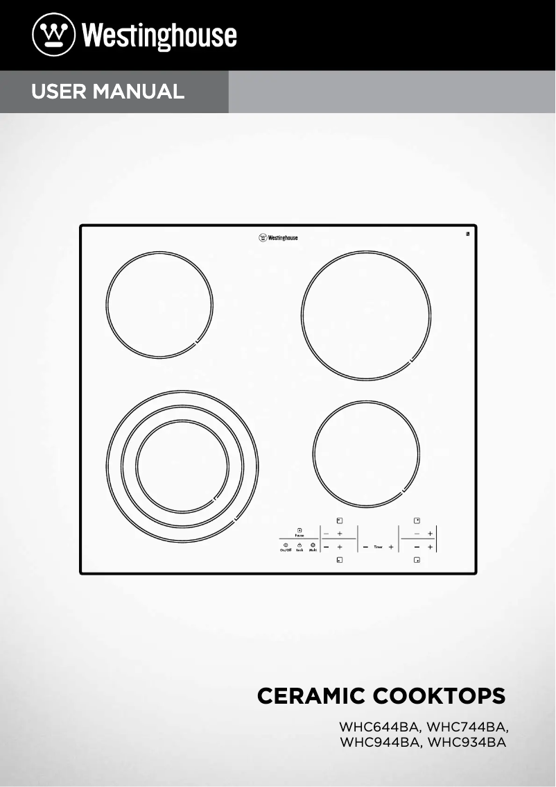 Page 1 de la notice Mode d'emploi Westinghouse WHC644BA