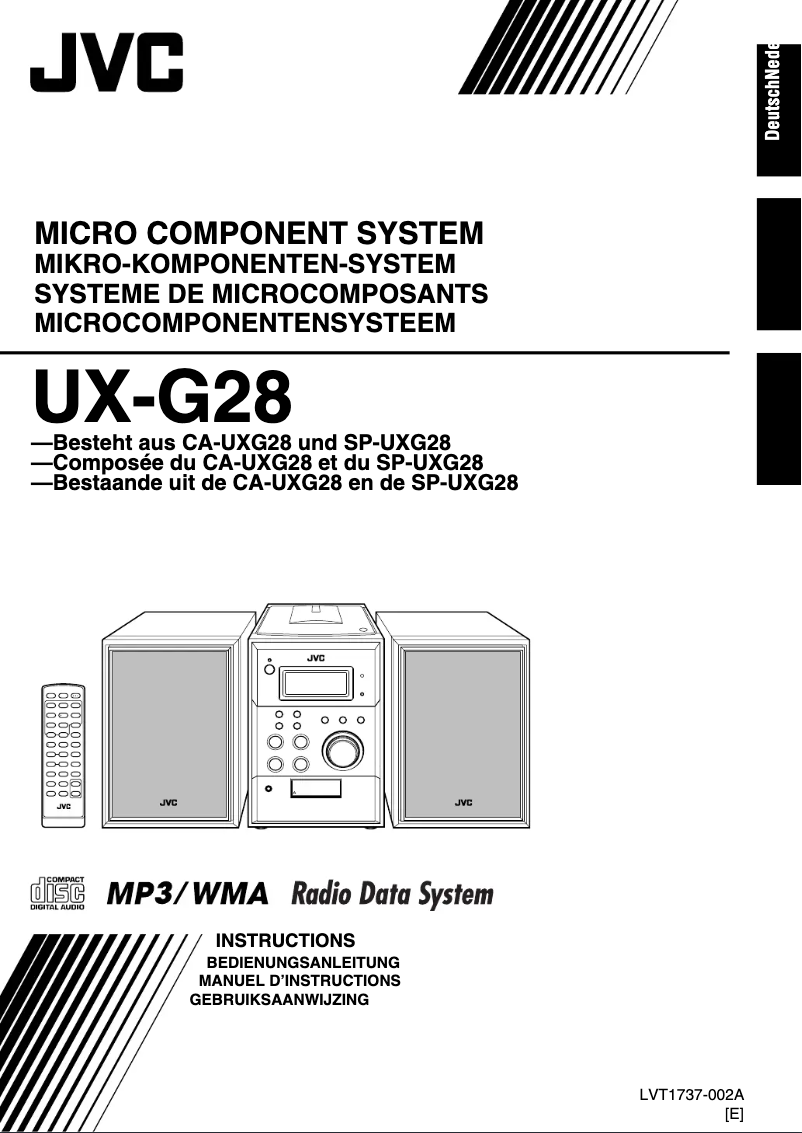 Image de la première page du manuel de l'appareil UX-G28