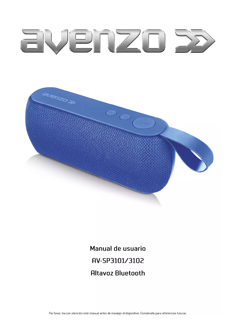Page n°1 - Manuel utilisateur Avenzo AV-SP3101W