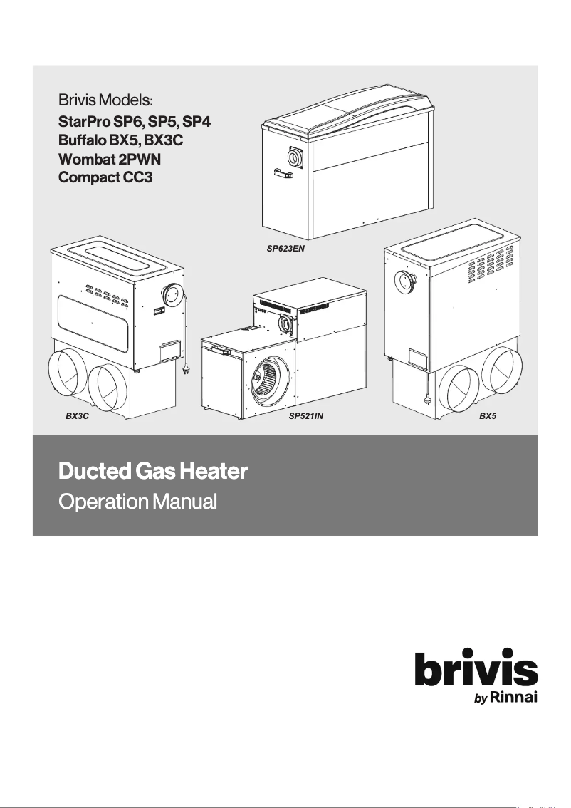 Page n°1 - Manuel utilisateur Brivis Buffalo BX526