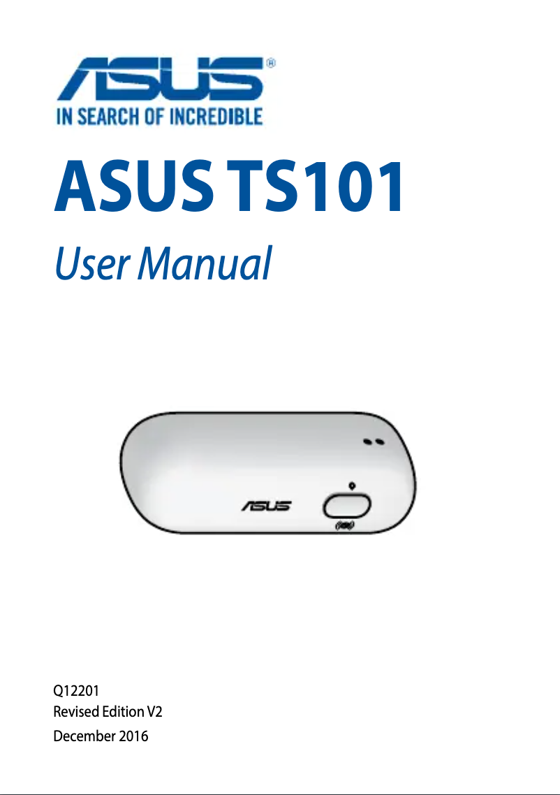 Page 1 de la notice Manuel utilisateur Asus SmartHome Temperature/Humidity Sensor TS101
