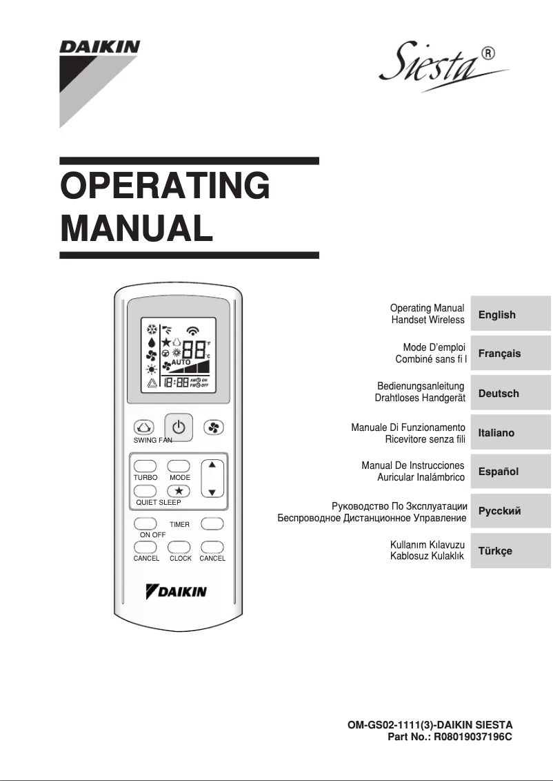 Image de la première page du manuel de l'appareil ATXB60CV1B