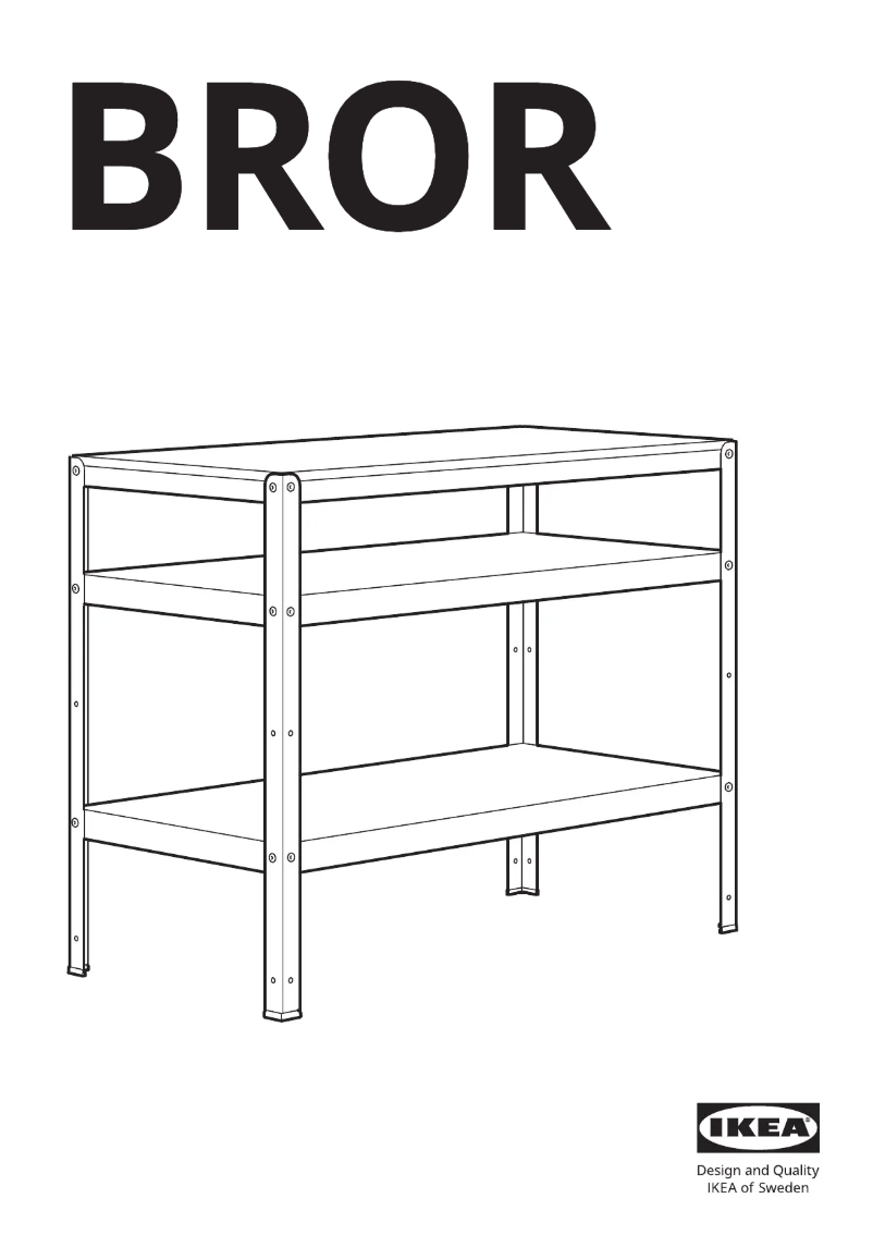 Page 1 de la notice Manuel utilisateur Ikea BROR 403.332.81