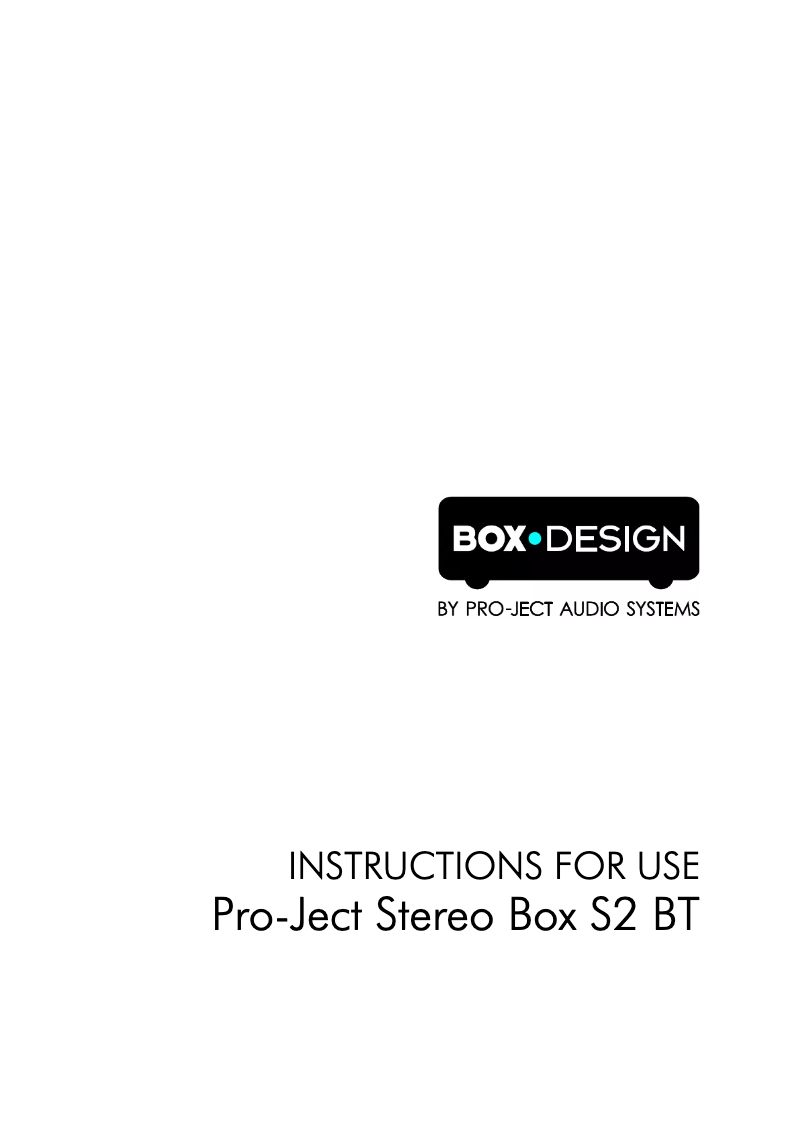 Image de la première page du manuel de l'appareil Stereo Box S2 BT