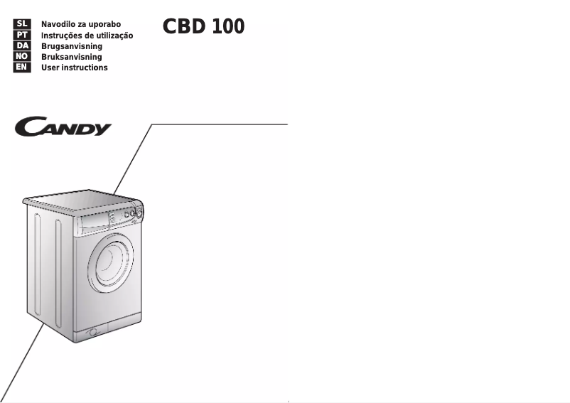 Image de la première page du manuel de l'appareil CBD 100
