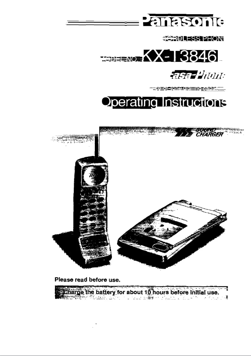Imagen de la primera página del manual del dispositivo KX-T3846E