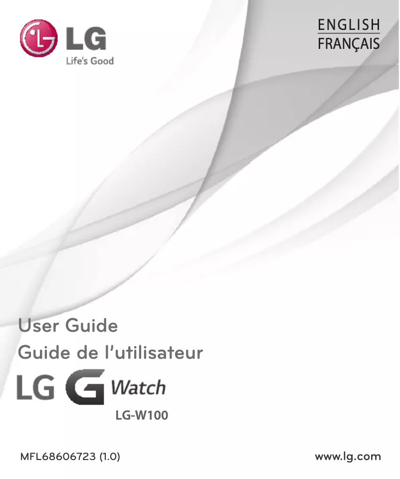 Page n°1 - Manuel utilisateur LG G Watch W100