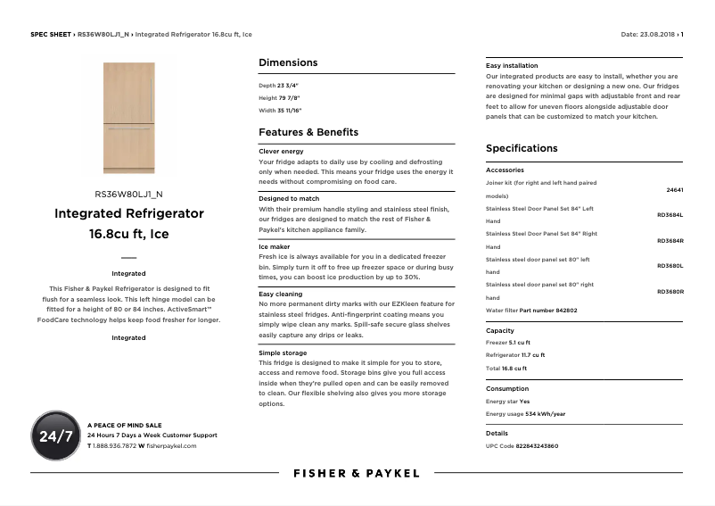 Imagen de la primera página del manual del dispositivo RS36W80RU1_N