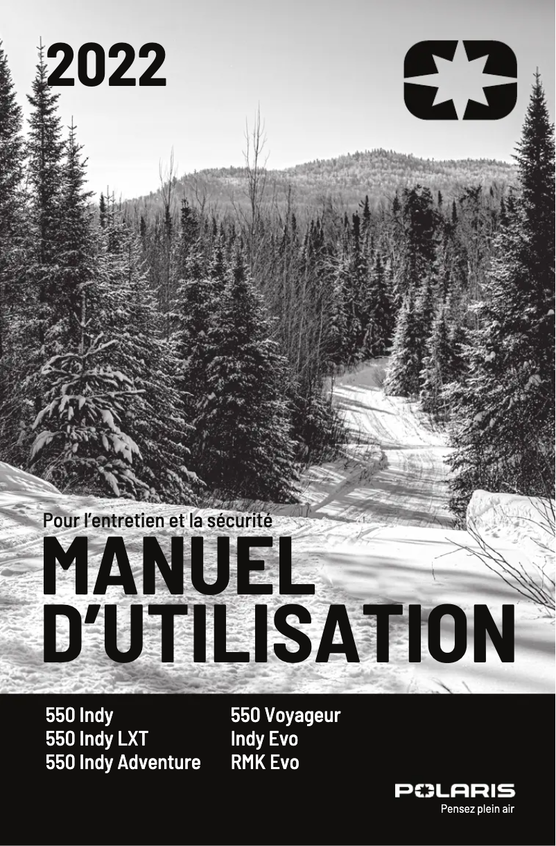 Page n°1 - Manuel utilisateur Polaris 550 Voyageur 144 (2022)