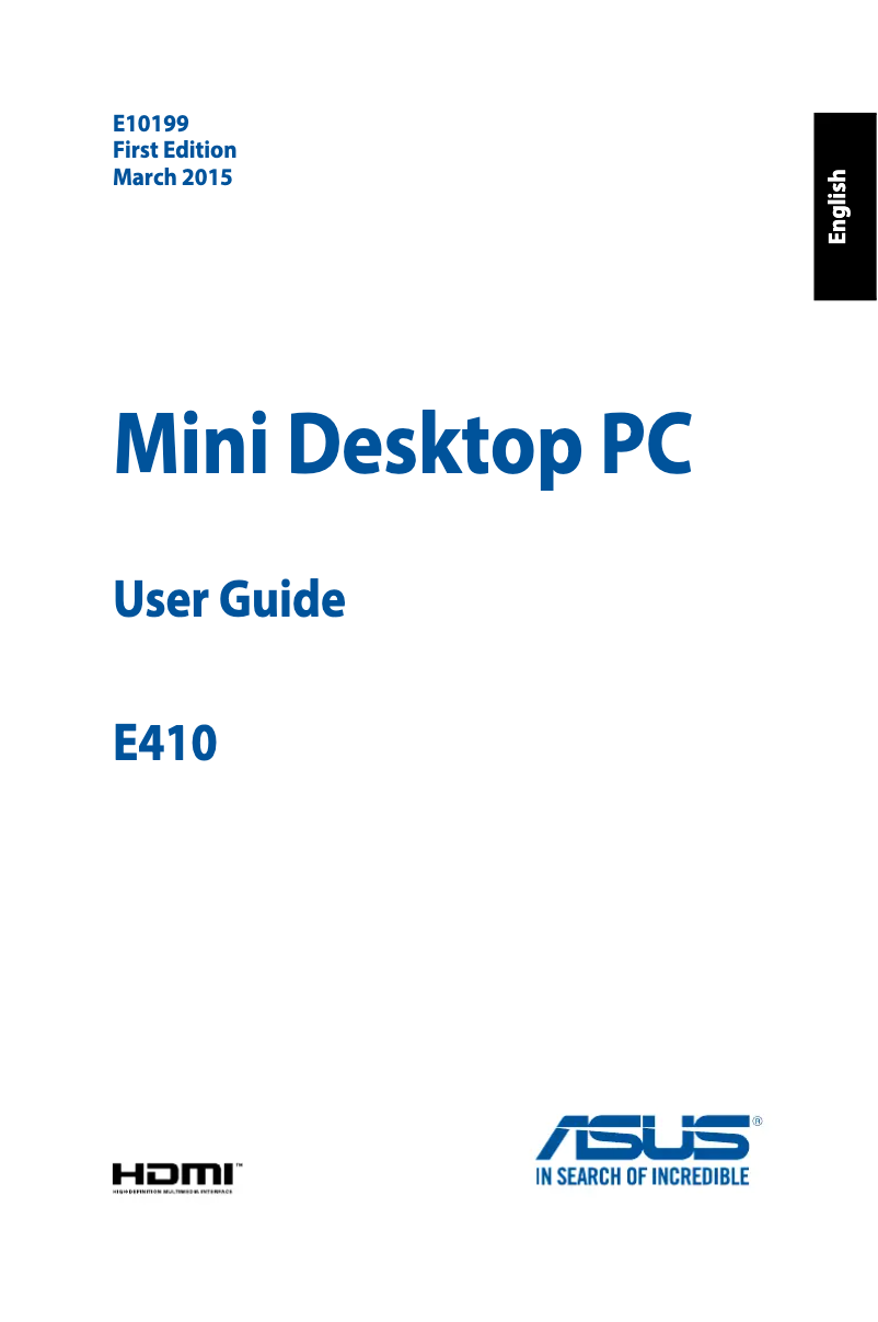 Page 1 de la notice Manuel utilisateur Asus EeeBox PC E410-B009A