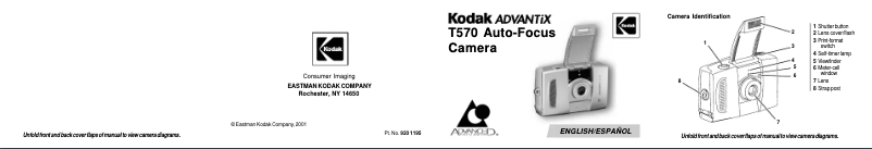 Image de la première page du manuel de l'appareil Advantix T570