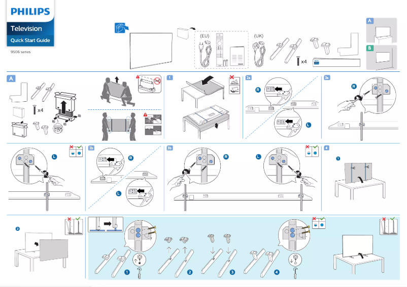 Imagen de la primera página del manual del dispositivo 65PML9506